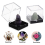 6-delige plastic stenencollectie-vitrine 4