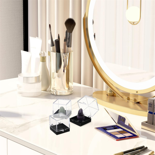 6-delige plastic stenencollectie-vitrine 2