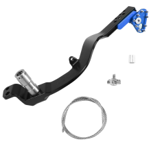 Lengte CNC Achterremhendel Rempedaal Zwart met Blauw