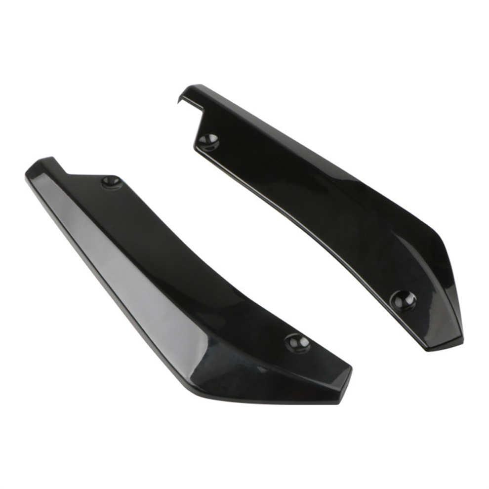 Car Rear Bumper Splitter Diffuser Canard Wrap Spoiler Black 4851112384658