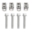 Uitlaatspruitstukboutset, flensbout U-moer hardwarekit 6036734AA 1