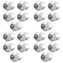 20 tuercas para pernos de rueda compatibles con LR001381, color plateado