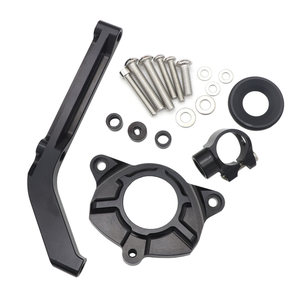 Motorcycle Adjustable Steering Damper Stabilizer Bracket Mounting Kit 4851112393575