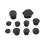 Motorcycle Frame Cap Accessories Frame Hole Cap Cover Plug for 1