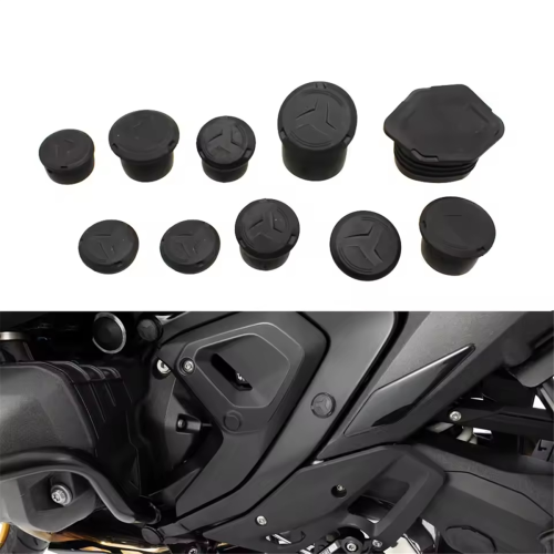 Motorcycle Frame Cap Accessories Frame Hole Cap Cover Plug for 2