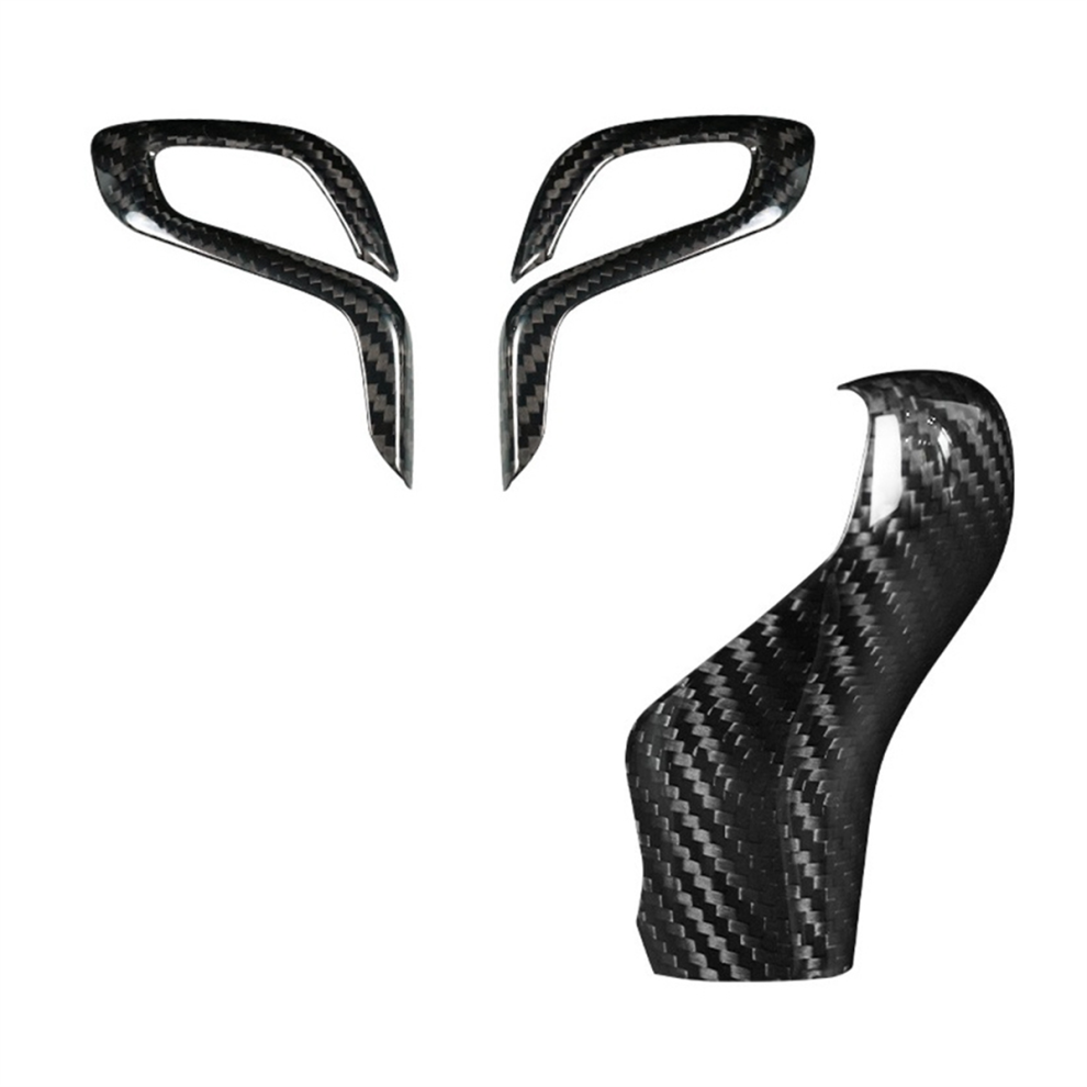 Carbon Fiber Car Shift Gear Knob Trim Cover 4851112392073