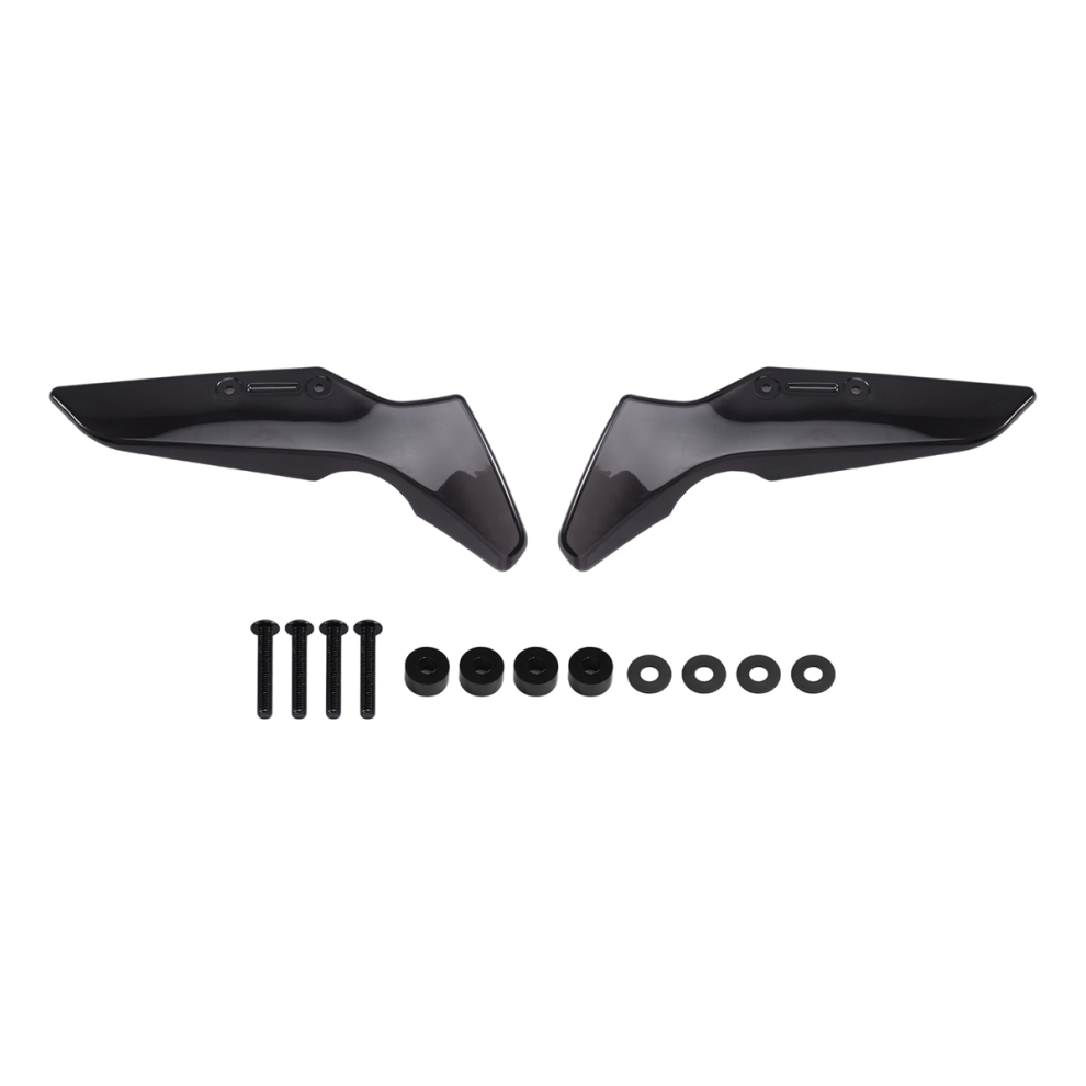 Motorcycle Windshield Side Wind Deflector Spoiler Smoke Grey 4851112395685