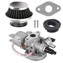 Kit filtre à air 42 mm + carburateur pour moteur 2 temps 47 cm³ et 49 cm³, argent