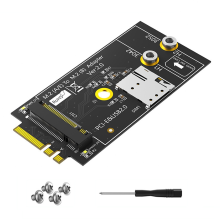M.2 Key B - A+E -sovitinkortti 3G/4G/5G-moduulille