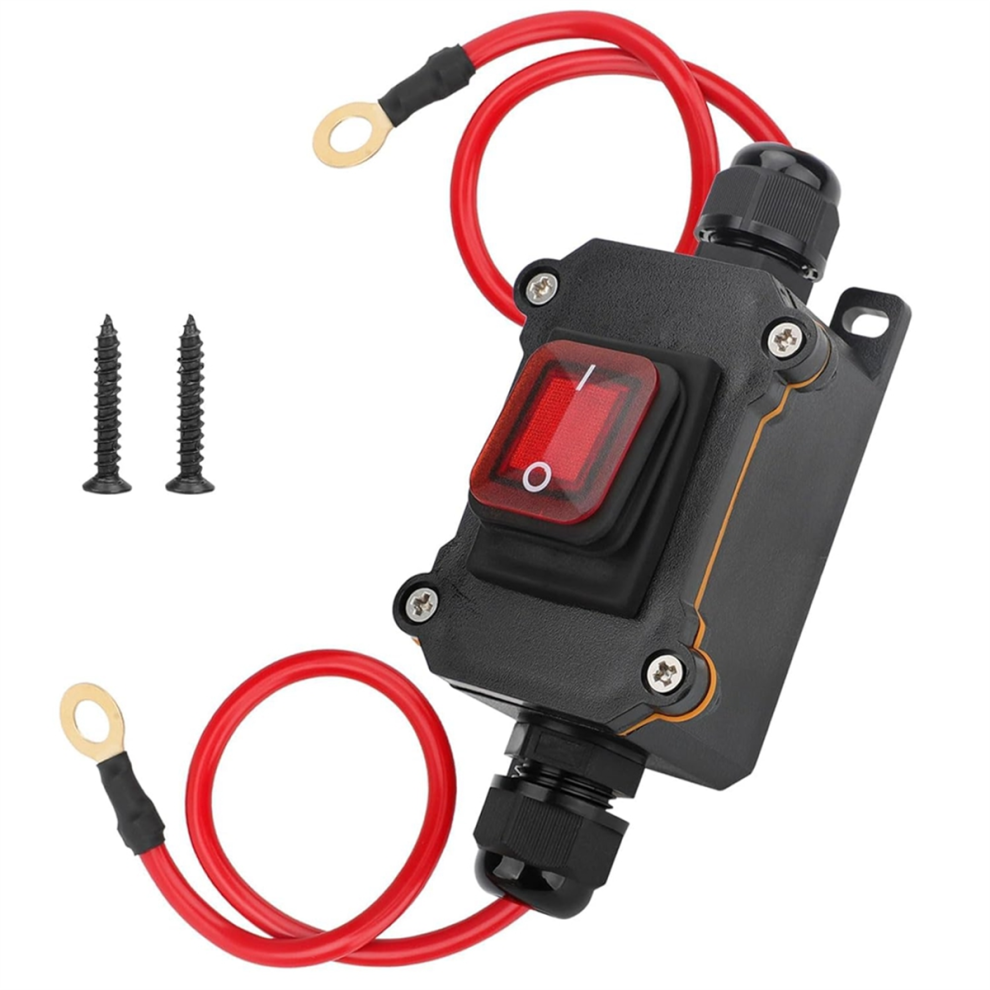 Waterproof Inline Cord Switch, Dc12-24V Dpst On Off Toggle Switch 4851112396811