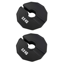 Lot de 2 micro-plaques de musculation fractionnées pour haltères de 0,5 kg