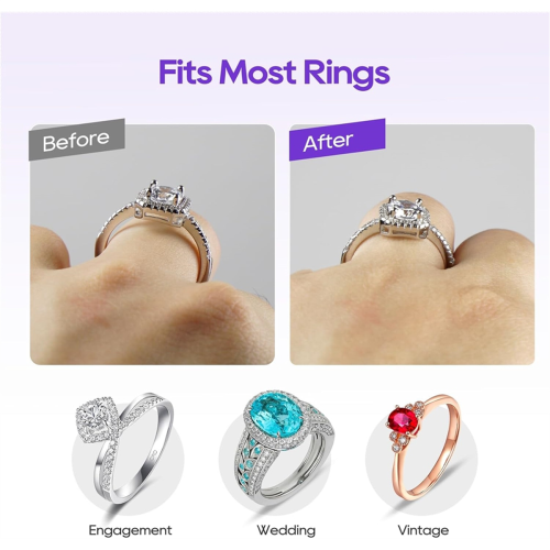 12 Pack Ring Sizer for Loose Rings, 4 Sizes 1