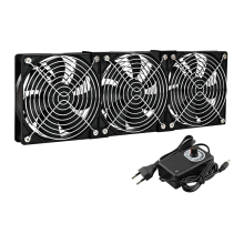 3 x 120 mm wentylator komputerowy z regulatorem prędkości AC 100 V-240 V wtyczka EU