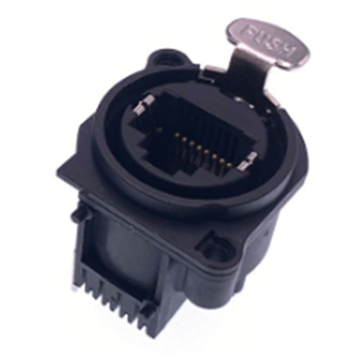 10pcs XLR RJ45 Socket Bent Needle Connector 1