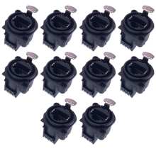Connettore ad ago piegato con presa XLR RJ45 da 10 pezzi