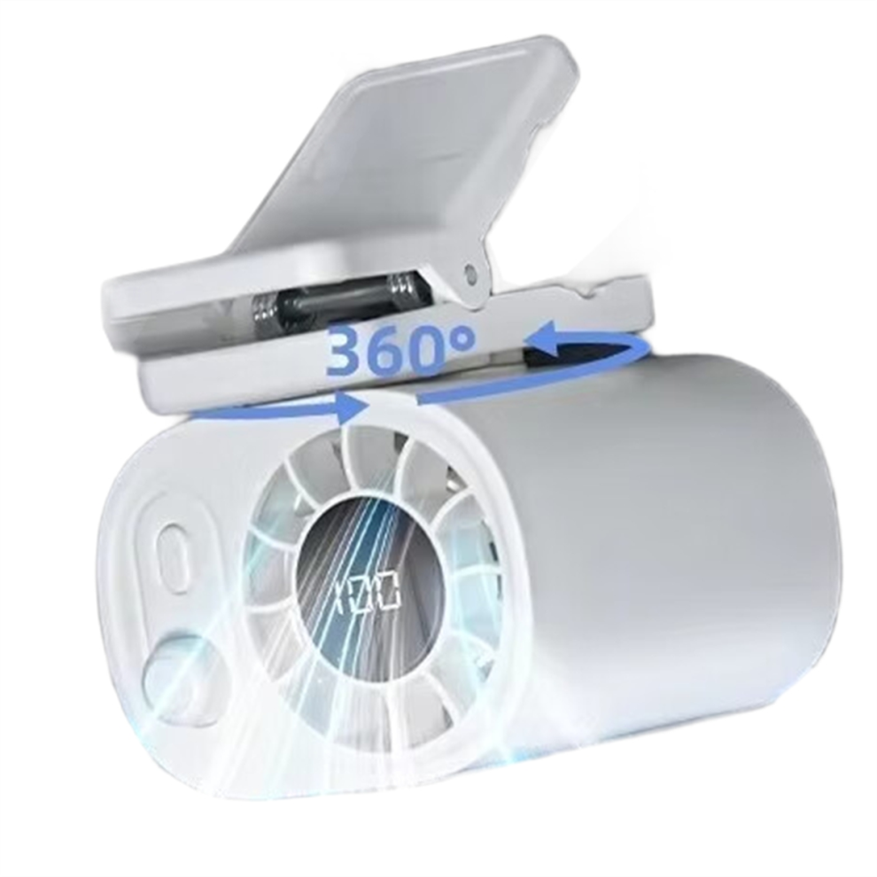 1800Mah Portable Waist Fan Clip On Wearable Belt Personal Fan 4851112308722