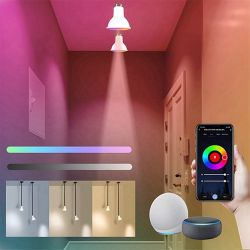10PCS Tuya WiFi GU10 Smart LED Light Bulb Dimmable 6W 220V 2