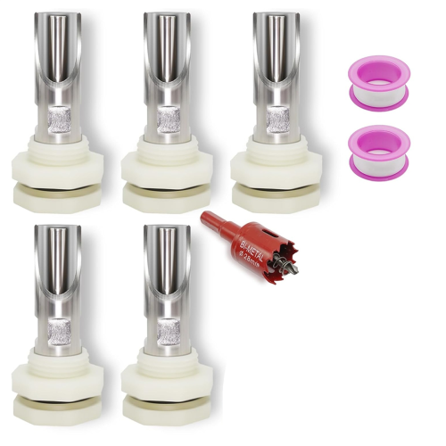 5 PCS Pig Nipple Waterer for Barrels Kit Automatic Pig Water System