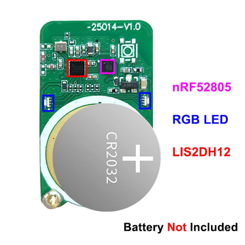 Ετικέτα Bluetooth Beacon της σειράς Nordic NRF52 με αισθητήρα LIS2DH12 2