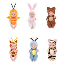 Niedliches 4,3-Zoll-Silikon-Mini-Dollset für Kinder - 6 Stile