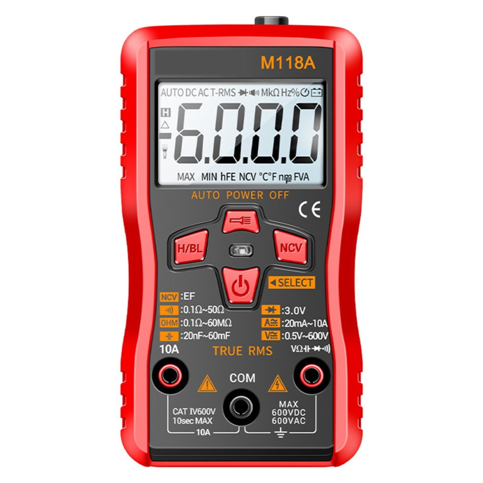 M118a Digital Multimeter True Rms Auto Range 6000 Counts 4852879330049
