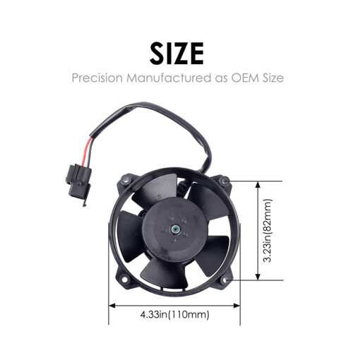 30103018 Motor de ventilador de resfriamento de 4 polegadas Radiador 12 V para motocicletas ATV 2