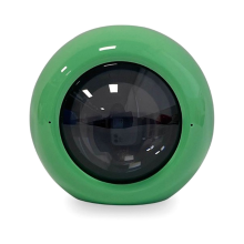 Decoração de mesa de vídeo com efeito 3D para reprodução de vídeo verde