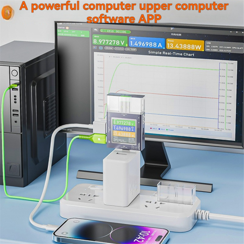 Testador USB com display digital multifuncional e sensor digital 4 em 1 1