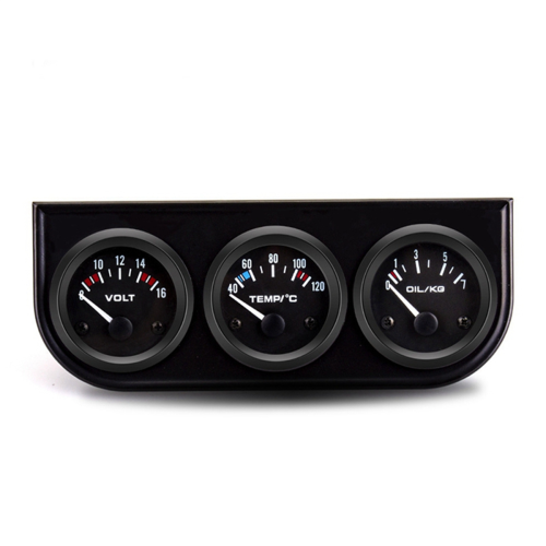 Drie-in-één auto-instrument Watertemperatuur Oliedruk 2