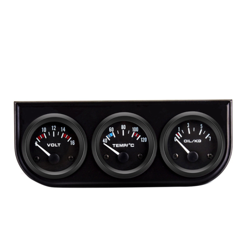 Drie-in-één auto-instrument Watertemperatuur Oliedruk