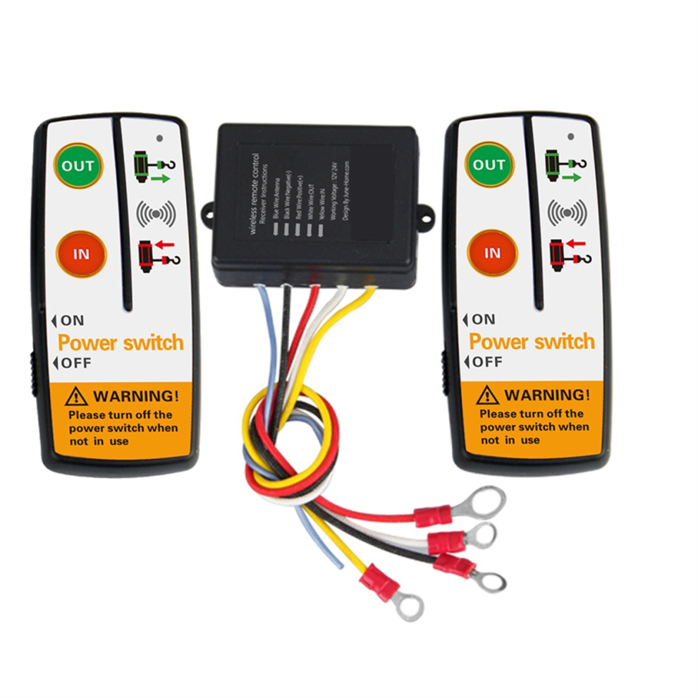 Universal Winch Electric Wireless Remote Control Switch Kit For 4852879344602
