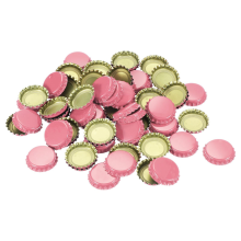 160 capsules de bouteilles en métal pour bricolage, rose