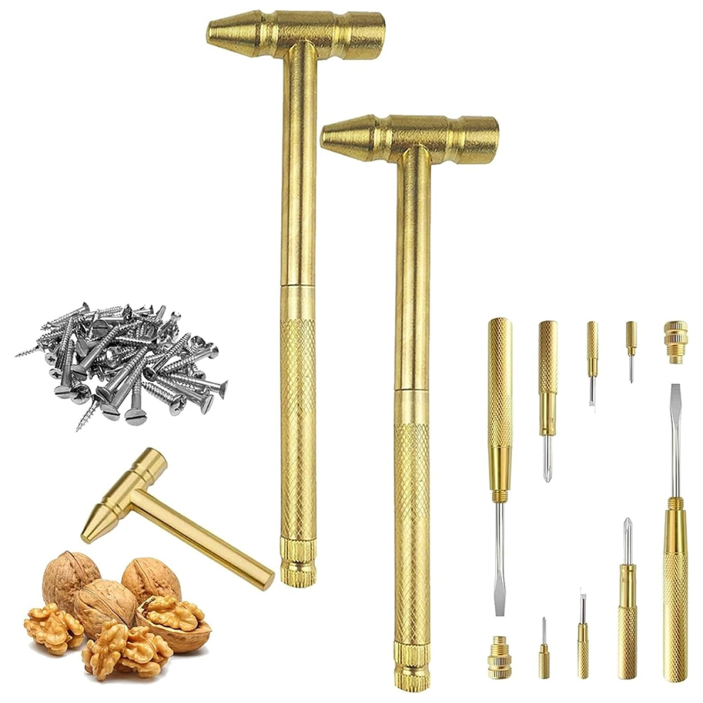 Willedup Hammer, 6 In1 Multifunction Copper Hammer, 4852879358630
