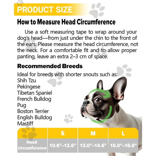 Soft Breathable Anti-Biting, Fit for Grooming, Walking, Training - L 1