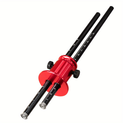Double Head Wheel Marking Gauge Aluminum Parallel Line Drawing Tool B 1