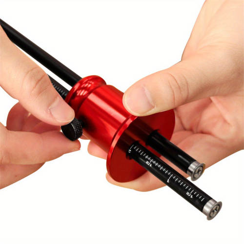 Double Head Wheel Marking Gauge Aluminum Parallel Line Drawing Tool B 2