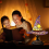 Resin witch hat lamp B 5