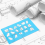 2 Pcs Sheet Metal Duct Fitting Template Reusable Stencils 5