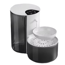Fontana per animali domestici wireless da 3 litri, alimentatore per acqua ricaricabile, bianco