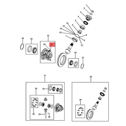För differentialaxelsensor 68544629AA 2