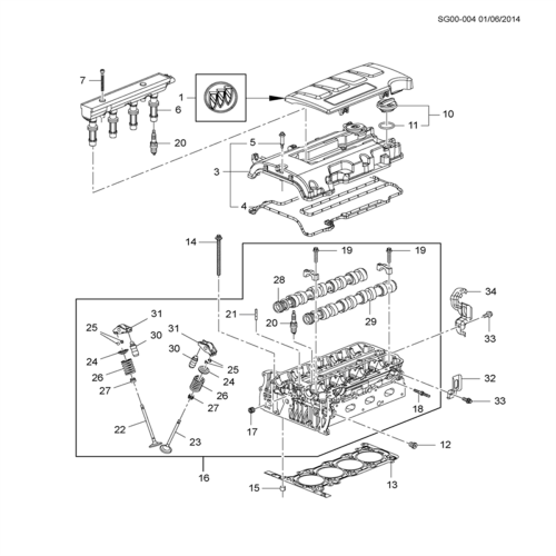 55562233 Bilmotorcylinderpackning för 1