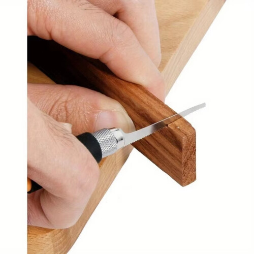 Mini-Säge-Set, DIY-Bastelsäge, Säge klein, mit 3 Bastelblättern 2