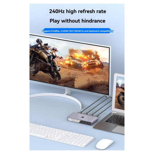 Μεταγωγέας DP1.4 8K60Hz 4K144Hz 2x1 - Συμβατό 2