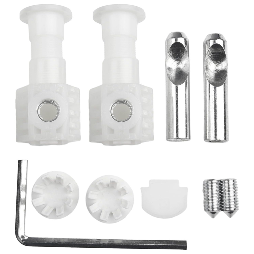Wall Hung Toilet Fixing Bolts Kit Zinc Plated Metal Fasteners,White 4852879379291