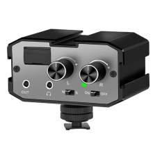 Adapter audio DSLR, mikrofon, mikser audio