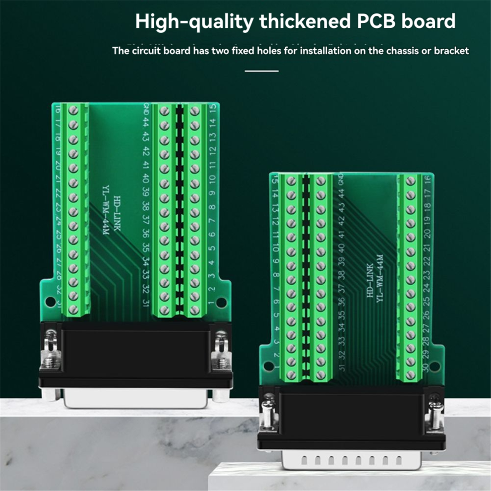 HDB44 Solderless Connector Industrial 3 Rows D-SUB 44Pin Male,C on OnBuy