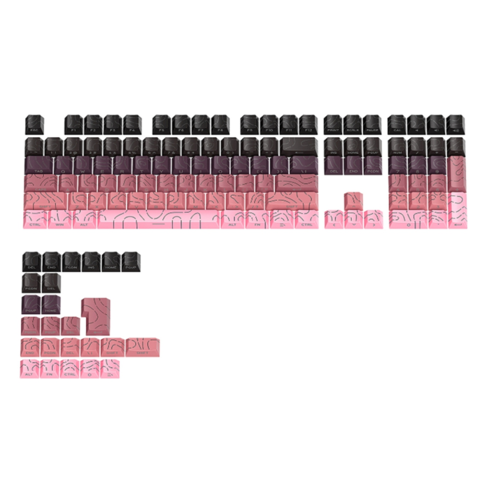 Contour 4.0 Side Engraved Keycap Pbt Translucent 133 Key 4852879381027