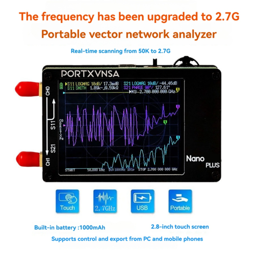 Αναβάθμιση για Vector Network Antenna Analyzer 50KHz-2.7GHz 1
