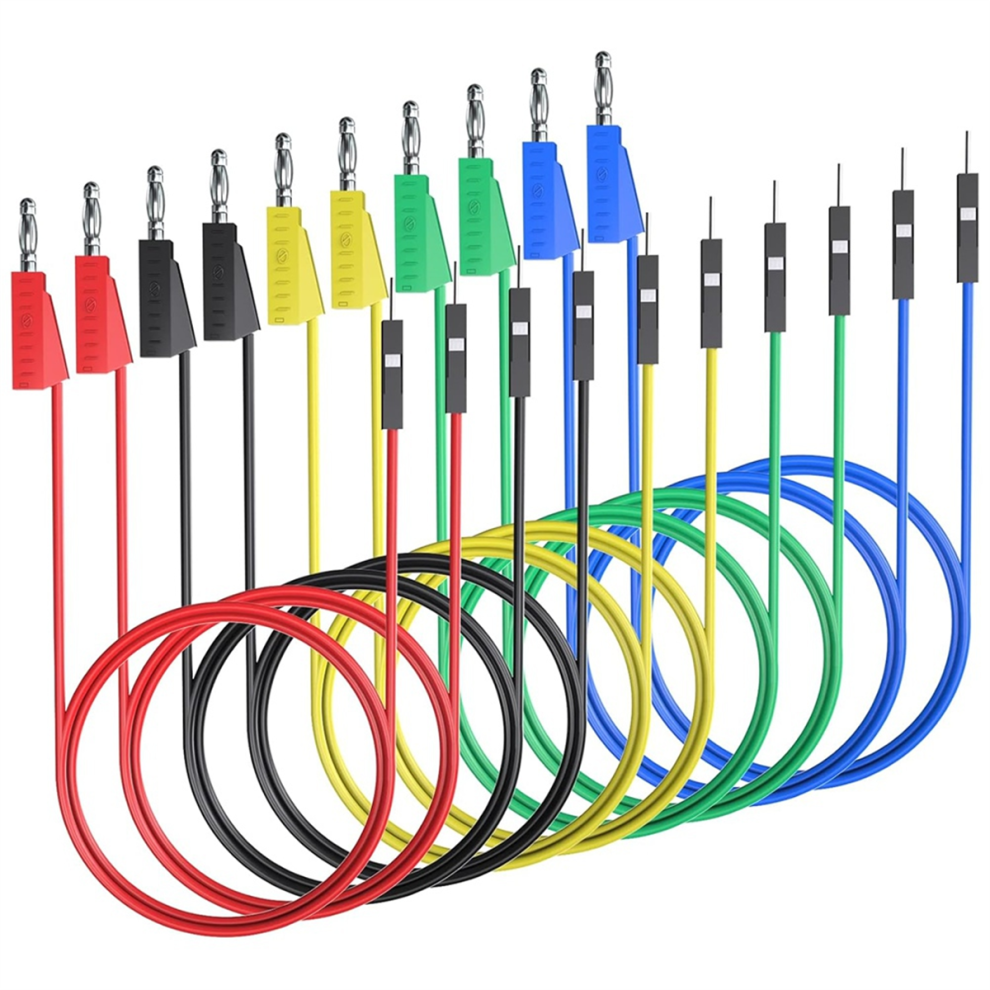 Banana Plug To Breadboard Male Jumper Wires For Electrical Testing 4852879390166