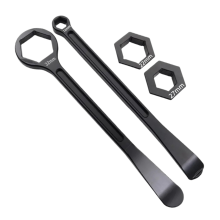 Set di leve combinate per pneumatici da moto da 32/10/12/22/27 mm, nero